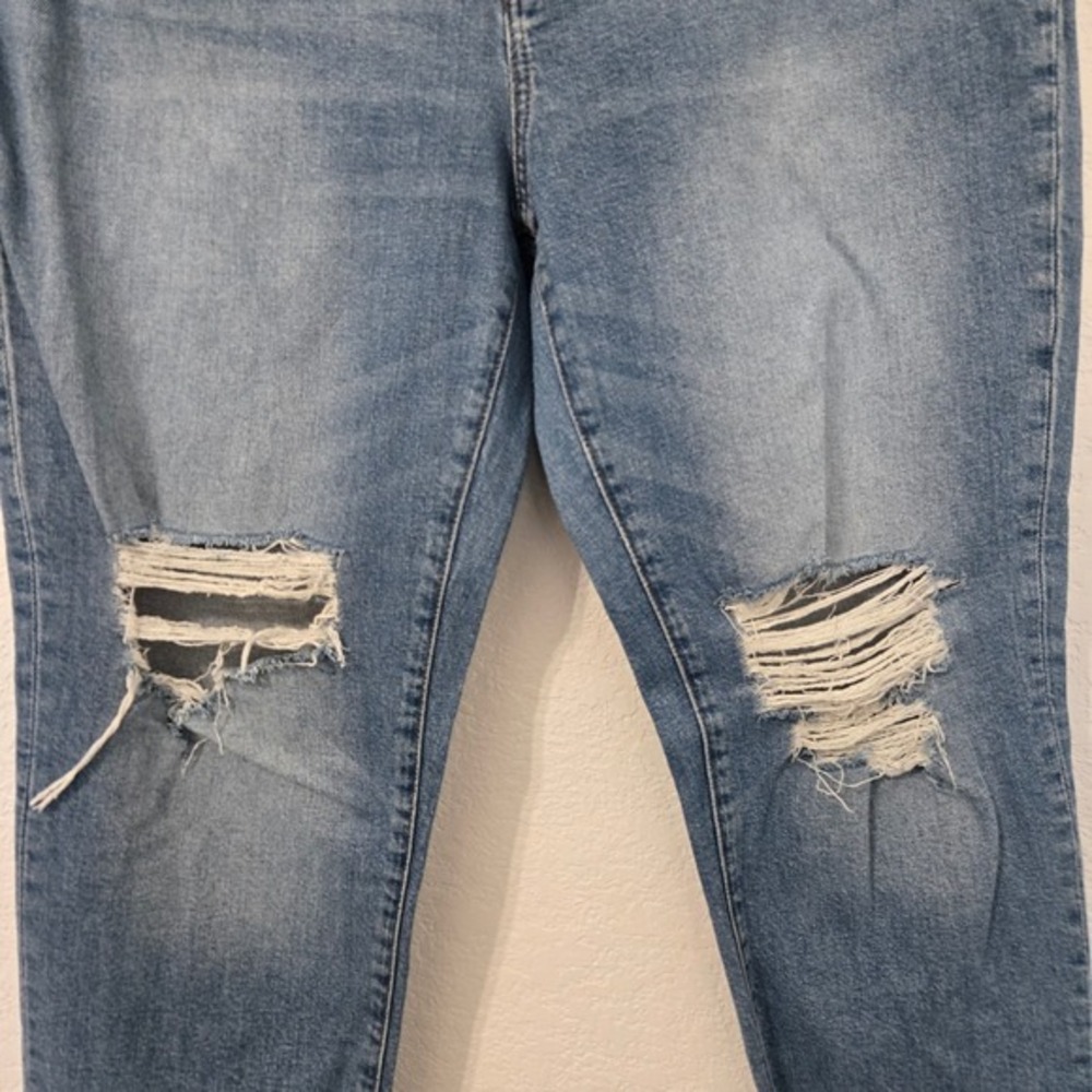 Madewell The Perfect Jean Womens 32 Tapered Distressed Mom High Rise Jeans - Picture 2 of 7